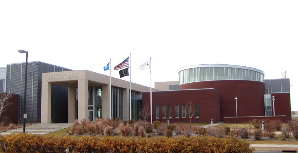 front view of Maple Grove government center